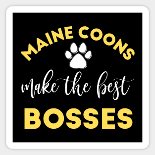 Maine Coon Cats Make the Best Bosses Sticker